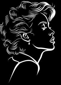 Poszter 40x55cm Monokróm Flesh