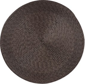 Deco tányéralátét kerek, sötétbarna, átmérő 35 cm, 4 db-os készlet