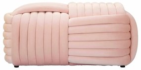 Világos rózsaszín bársony pad Softy – Mauro Ferretti