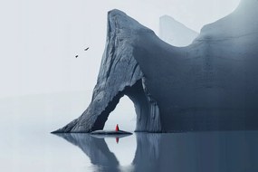 Vászonkép Canvas Minimalizmus Jéghegy Sarkvidék Természet Tenger 60x40