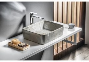 Sapho - DALMA ráültethető mosdó 47,5x37,5 cm kerámia/szürke