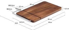 Fa vágódeszka 29 x 22 cm Rommu – Kave Home