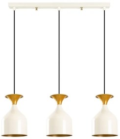 SIVANI kábeles csillár 3xE27/40W/230V fehér/réz