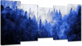 Vászonkép 150x80 Kék táj Hegyek