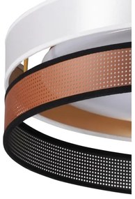 Duolla- LED Mennyezeti lámpa ROLLER DUO SHINY LED/24W/230V átm. 45 cm fehér/réz