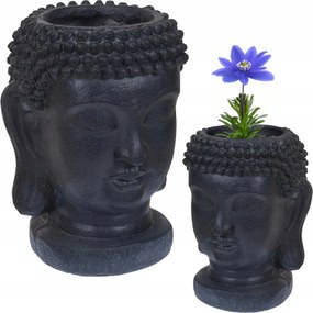 Virágtartó Buddha fej 35 cm Fedő Buddha Dekoráció Terasz Erkély