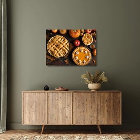 Üveg kép - Tökös pite (70x50 cm)