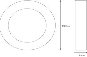 Lucide 28116/11/31 - LED Dimmelhető mennyezeti lámpa BRICE LED/8W/230V IP44