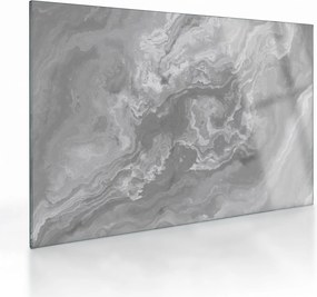 Üveg kép - Márvány fekete-fehérben (70x50 cm)