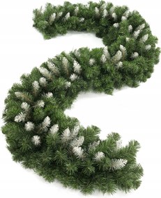 Aga Karácsonyi girland 270 cm Zöld-fehér