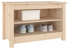 tömör fenyőfa cipőtároló pad 70 x 38 x 45,5 cm