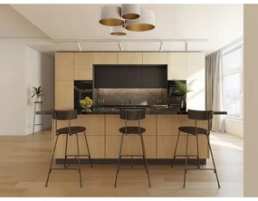 Mennyezeti lámpa SPACE 4xE27/60W/230V bézs/arany