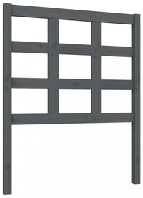 szürke tömör fenyőfa ágyfejtámla 80,5 x 4 x 100 cm