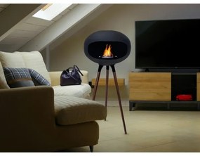 Bioetanol-kandalló TOKIO 45x100 cm 2 kW fekete