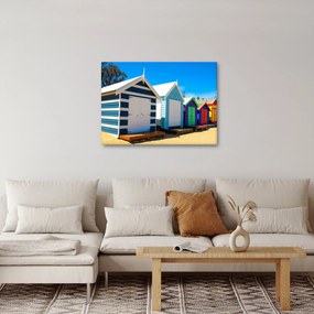 Kép - Brighton Beach, Melbourne, Ausztrália (70x50 cm)