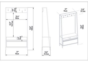 Devin White cipősszekrényes fogas