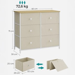 E1033 WT komód, 80 cm, L