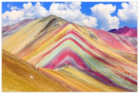 Kép - Rainbow Mountain, Peru (90x60 cm)