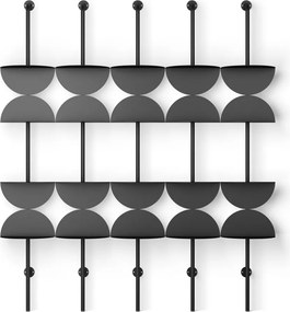 Fekete fém moduláris polcrendszer 27x203,5 cm Solis – Umbra