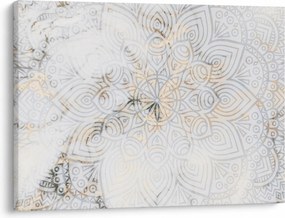 Egy fehér mandala képe (70x50 cm)