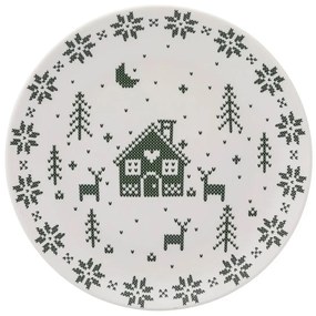 Altom Grenlandia porcelán desszert tányér 20 cm, zöld