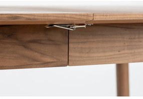 Bővíthető étkezőasztal diófa dekoros asztallappal 80x120 cm Glimps – Zuiver