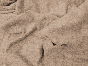 Frottír világosbarna lepedő 180x200 cm