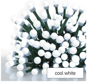 LED karácsonyi fényfüzér 300 LED, 8 funkció, 35 m, hideg fehér