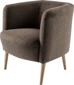 Fotel, barna/bükk, ALIEN