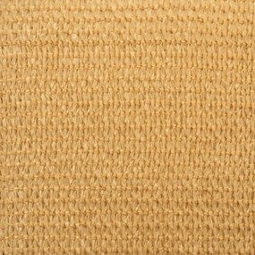 homokszínű négyzet alakú HDPE napvitorla 160 g/m² 4x4 m