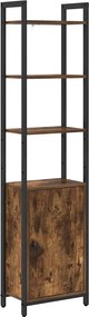 vidaXL Könyvespolc Füstölt tölgy 40 x 24 x 161 cm Faanyag