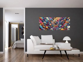 Kép - Színes graffiti (120x50 cm)