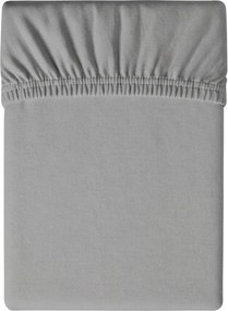 Jersey világosszürke lepedő BASIC 90x200 cm