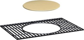 Multifunciós Avenberg GENIUS BBQ grill + öntöttvas rostély + öntöttvas grill lap + pizzakő