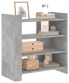 betonszürke szerelt fa tálalószekrény 73,5 x 35 x 75 cm
