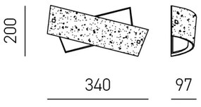 Gea Luce CAMILLA A P oro - Fali lámpa CAMILLA 2xE14/28W/230V 34 cm arany