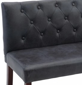 szürke művelúr pad 120 cm