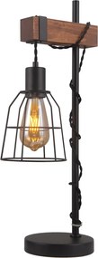 Italux modern asztali lámpa reda sötétbarna fekete itxtb-4793-1-l