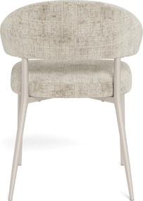 MAZZONI EXPORT IRIS Bézs (Juto 4 szövet)/szürke-bézs váz (cashmere) - MODERN KÁRPITOZOTT SZÉK BOHO STÍLUSÚ NAPPALIBA/ÉTKEZŐBE