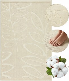 Fürdőszoba szőnyeg pamut szőnyeg nedvszívó csúszásgátló bézs szállodai