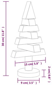 2 db tömör fenyő karácsonyfa dekorációnak 30 cm