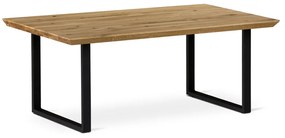 Masă De Cafea Din Fag Masiv.110x70cm.Picioare De Metal 6x2 cm În Formă De &quot;U&quot; KS-F110U