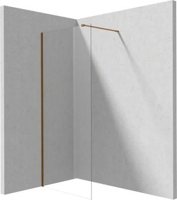 Prizma zuhanyfal_110x195, szĂĄlcsiszolt bronz