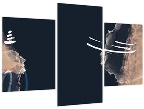 Kép - Sötétkék absztrakció (90x60 cm)