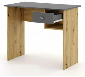 Rosebank íróasztal, artisan tölgy / antracit