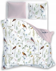 Ágyneműhuzat Madarak Rét Tisztás Erdő Fű 160x200