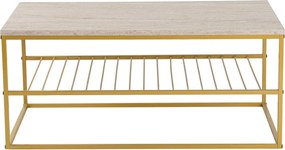 Asude - Gold, Travertine