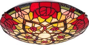 Brilagi - Tiffany-stílusú vitrázs mennyezeti lámpa GARLAN 2xE27/60W/230V