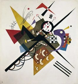 Reprodukció On White II (1923), Wassily Kandinsky