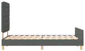 Sötétszürke Szövet Ágykeret 140x200 cm